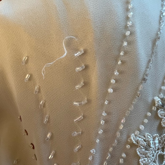 Vintage R&M Richards Fairy Handkerchief Embellished Beaded Dress - Picture 5 of 8